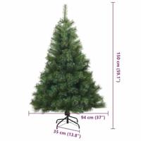 VidaXL Kunstkerstboom met 150 led met standaard groen 150 cm pe en pvc - thumbnail