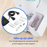 KERBL - Kattskrapstolpe - Bål 42 cm - FUNGHI - Grå/vit - Sisal - Bas: ø 30 cm - thumbnail