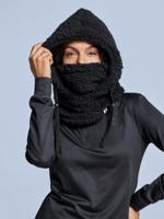 Poederbaas Balaclava Dames Fluffy Black - thumbnail