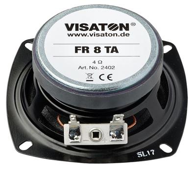 Visaton FR 8 TA - 4 Ohm 3.3 inch 8 cm Breedband-luidspreker 10 W 4 Ω Visaton FR 8 TA - 4 Ohm 3.3 inch 8 cm Breedband-luidspreker 10 W 4 Ω