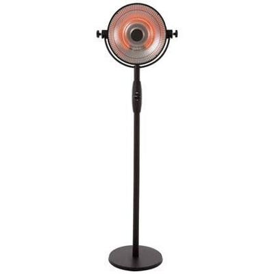 Retro Bright staande halogeenstraler zwart 2100 watt
