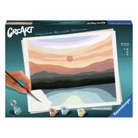 Ravensburger creart schilderen op nummer - minimalistisch landschap - thumbnail