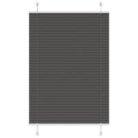 VidaXL Plissé rolgordijn 95x150 cm stofbreedte 94,4 cm polyester zwart - thumbnail