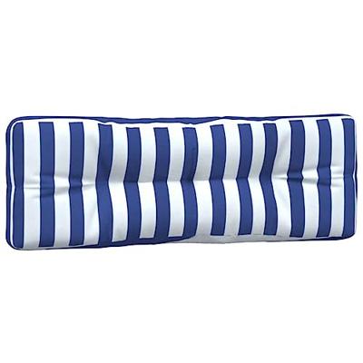 VidaXL Palletkussens 5 st gestreept stof  wit en blauw