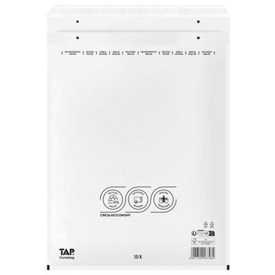 Comebag luchtkussenenveloppen, ft 350 x 470 mm, met stripsluiting, wit, doos van 100 stuks