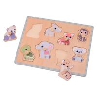 Joueco the wildies noppenpuzzel, 8st. - thumbnail