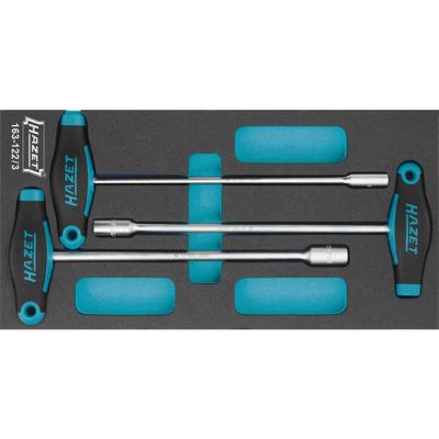 HAZET Dopsleutelset · met T-greep 163-122/3 · Buiten-zeskant-profiel · 3-delig · 8 · 10 · 13