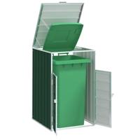 VidaXL Containerberging voor 1 container 72x81x115 cm staal groen - thumbnail