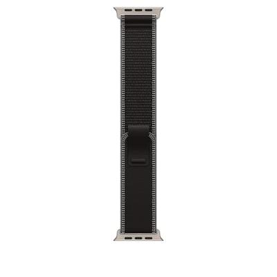 Apple Watch Band - Trail Loop - 49 mm - Zwart/Houtskool - M/L