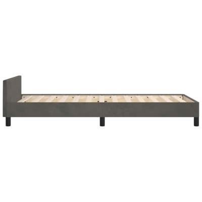 Bedframe zonder matras 80x200 cm fluweel donkergrijs