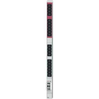 Bachmann 800.0119 19 inch Stekkerdoos voor patchkast 1 HE Apparaatcontactdoos C13 10A Zilver