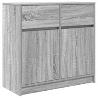 Dressoir met lade 80x34x76 cm spaanplaat grijs sonoma - thumbnail