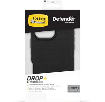 Otterbox Defender Backcover Apple iPhone 16 Pro Max Zwart MagSafe compatible, Stootbestendig Otterbox Defender Backcover Apple iPhone 16 Pro Max Zwart MagSafe compatible, Stootbestendig