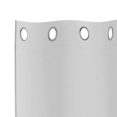 VidaXL Zwart-out gordijnen met ringen 2 pcs bleekgrijs 225 x 140 cm