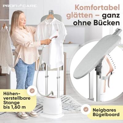 Profi-Care PC-TDC 3128 weiß-rosé 1580W 331280 Stoomstrijkstation Roze, Wit Profi-Care PC-TDC 3128 weiß-rosé 1580W 331280 Stoomstrijkstation Roze, Wit