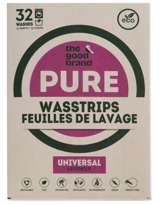 The Good Brand Wasstrips - lavendel - 32 stuks