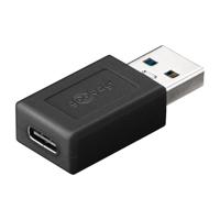 Goobay USB naar USB-C adapter zwart - 9550400 - thumbnail