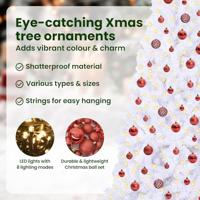 Kunstkerstboom met 300 LED Wit 210 cm PVC en staal - thumbnail