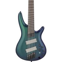 Ibanez SRMS725 Bass Workshop Blue Chameleon 5-snarige multi-scale elektrische basgitaar - thumbnail