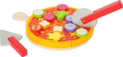 Small Foot houten snijen speeleten pizza set, 21dlg. Small Foot houten snijen speeleten pizza set, 21dlg.