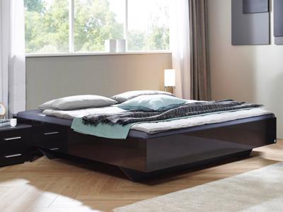 Bed IXANA 160x200 cm hoogglans grijs