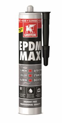 Griffon EPDM MAX - lijm en afdichtingskit - koker 465 gr - zwart