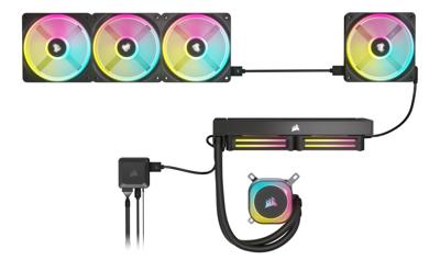 Corsair CO-9051001-WW PC-ventilator Zwart, Wit