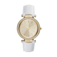 Horlogeband Michael Kors MK2391 Leder Wit 12mm - thumbnail