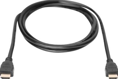 Digitus AK-330124-020-S HDMI-kabel HDMI Aansluitkabel HDMI-A-stekker, HDMI-A-stekker 2.00 m Zwart 8K UHD, Vergulde steekcontacten, Afscherming gevlochten,