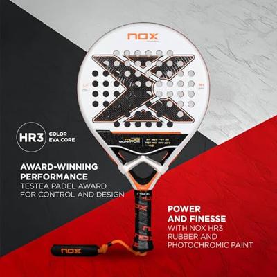 Padel Racket Nox ML10 Quantum 3K Wit Koolstofvezel