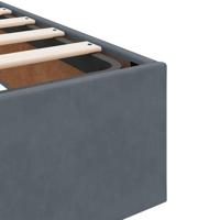 Bedframe zonder matras 90x190 cm fluweel donkergrijs - thumbnail