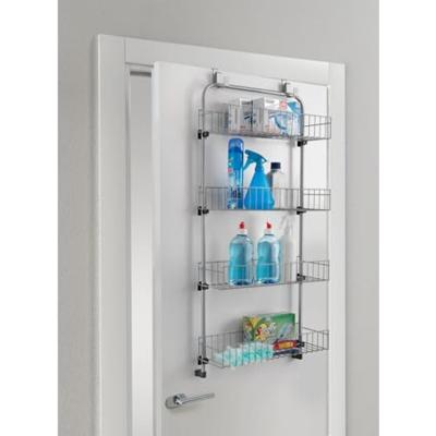 Metaltex Deurrek 4 Etages 17x45x103 cm Zilver/Metaal