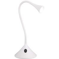 LED Bureaulamp - Trion Vipa - 3W - Warm Wit 3000K - Rond - Mat Wit - Kunststof - thumbnail