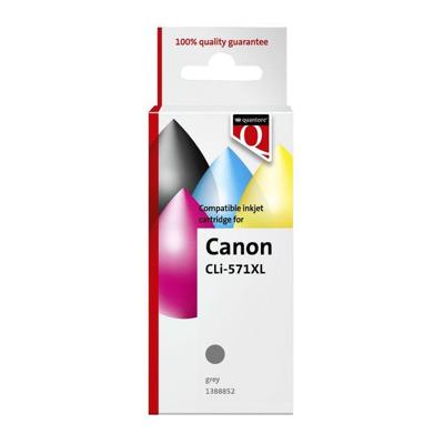Inktcartridge Quantore alternatief tbv Canon CLI-571XL grijs Inktcartridge Quantore alternatief tbv Canon CLI-571XL grijs