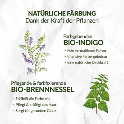 Haarkleuring indigo zwart