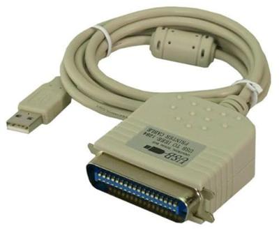 LogiLink Aansluitkabel USB 1.1, Parallel [1x Centronics-bus - 1x USB 1.1 stekker A] 1.70 m Zwart
