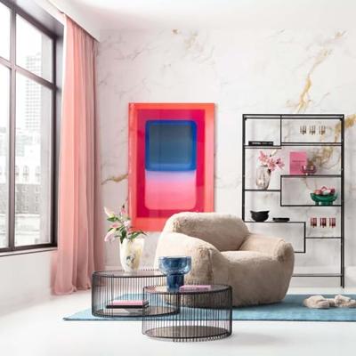 Kare Wandkast Loft Black Bubble 115x195cm