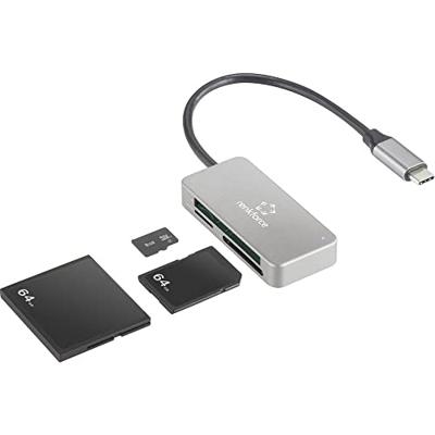 Renkforce RF-PCR-210 Externe geheugenkaartlezer USB-C 3.2 Gen 1 Zilver