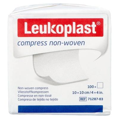 Leukoplast Compress N/woven N/st. 10cmx10cm 100