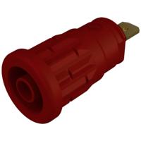 SKS Hirschmann SEP 2610 F4,8 Veiligheids-labconnector, female Bus, inbouw verticaal Stift-Ø: 4 mm Rood 1 stuk(s) - thumbnail