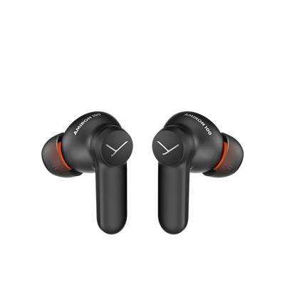 beyerdynamic AMIRON 100 draadloos oordopjes met ruisonderdrukking, 27 uur batterijduur, transparantiemodus, Bluetooth® 5.3, compact ontwerp in zwart