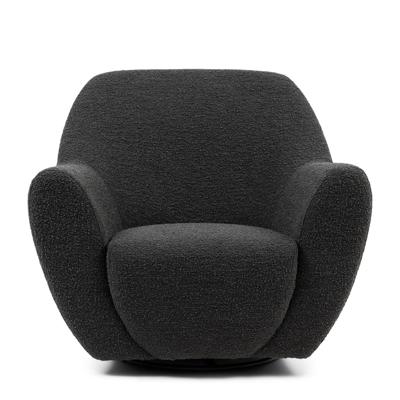 Rivièra Maison Draaibare Fauteuil 'The Jill' Bouclé, kleur Zwart