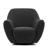 Rivièra Maison Draaibare Fauteuil 'The Jill' Bouclé, kleur Zwart - thumbnail