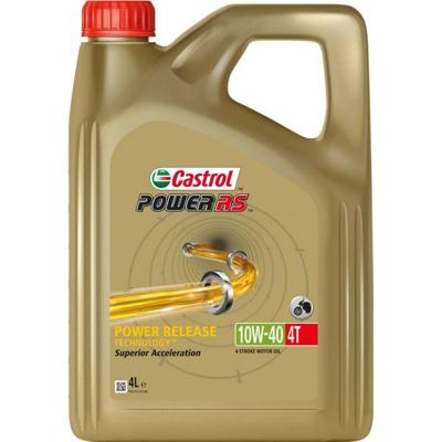 Castrol Olie power rs 4t 10w-40 - fles à 4 liter Castrol Olie power rs 4t 10w-40 - fles à 4 liter