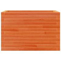 Plantenbak 70x40x45,5 cm massief grenenhout wasbruin - thumbnail
