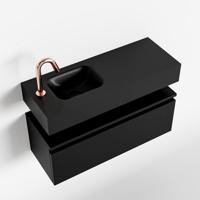 MONDIAZ ANDOR 80cm toiletmeubel urban. LEX 80cm wastafel urban links 1 kraangat - thumbnail