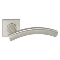 Impresso Deurkruk Liverpool RVS geborsteld op vierkant rozet - thumbnail