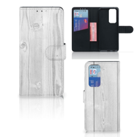 OPPO Find X3 Neo 5G | Book Style Case | White Wood - thumbnail