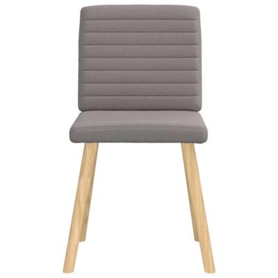 Eetkamerstoelen 4 st draaibaar stof taupe Eetkamerstoelen 4 st draaibaar stof taupe