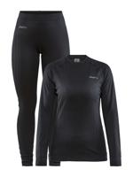 Craft Baselayer Set Thermoset Dames Black L - thumbnail